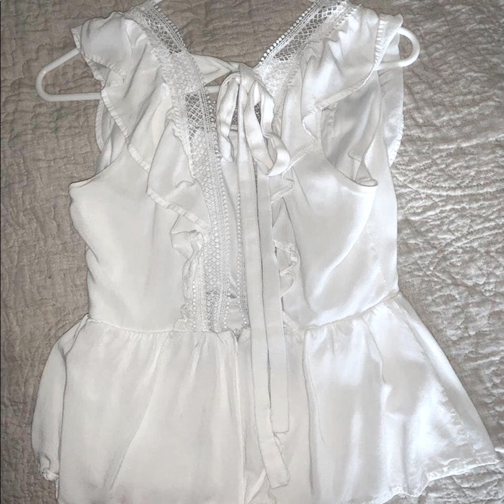 Open back white Blouse